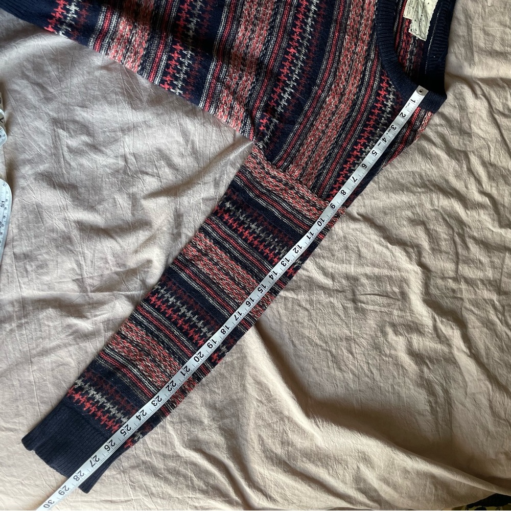 Urban Outfitters Coincidence & Chance Fair Isle Cotton Blend Knit Sweater Size M - Picture 8 of 8